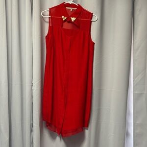 RACHEL Rachel Roy Red Asymmetrical High Low Sundress